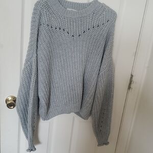 Elodie Light Gray Knit Sweater